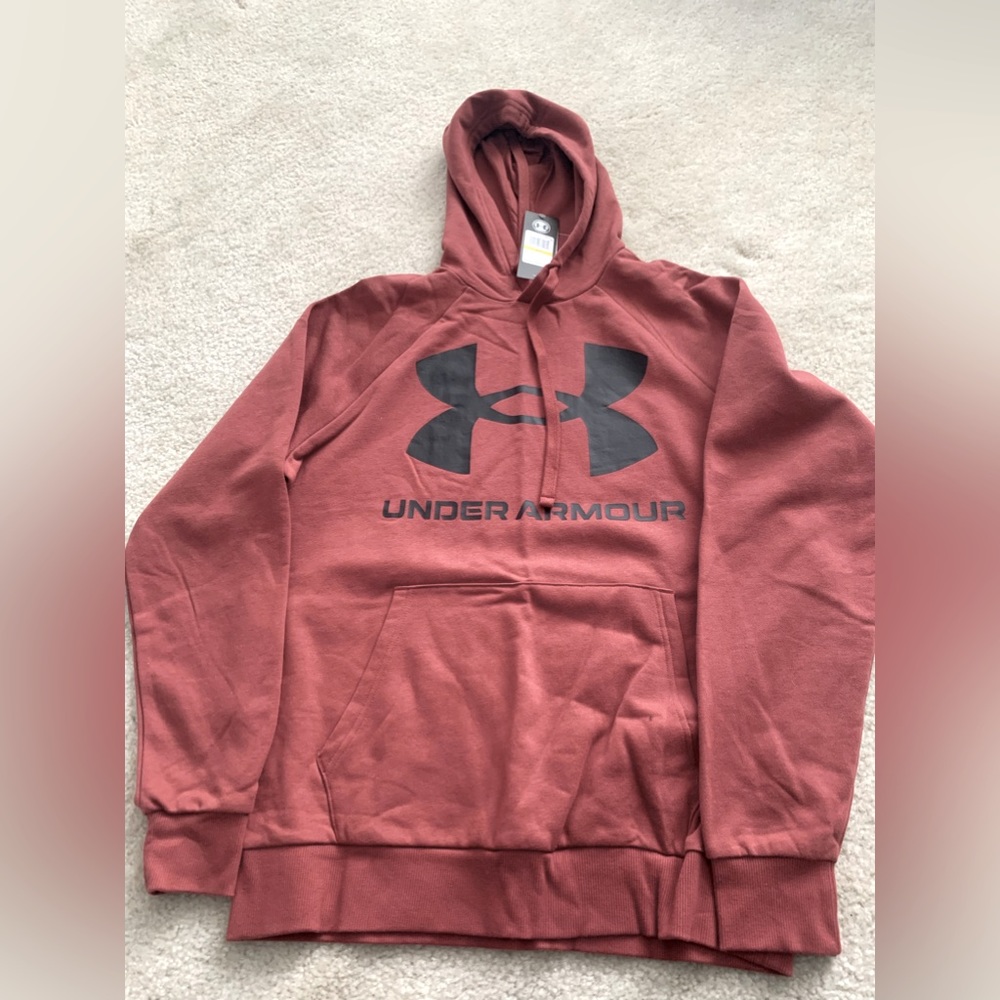 Under Armour hoodie/sweatshirt muted orange size Medium brand new NWT